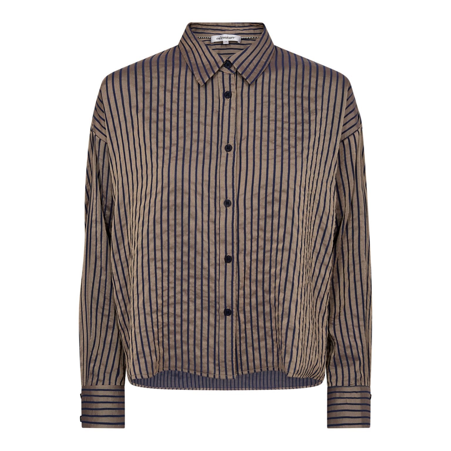 blouse | CALVIA - caramel/blauw