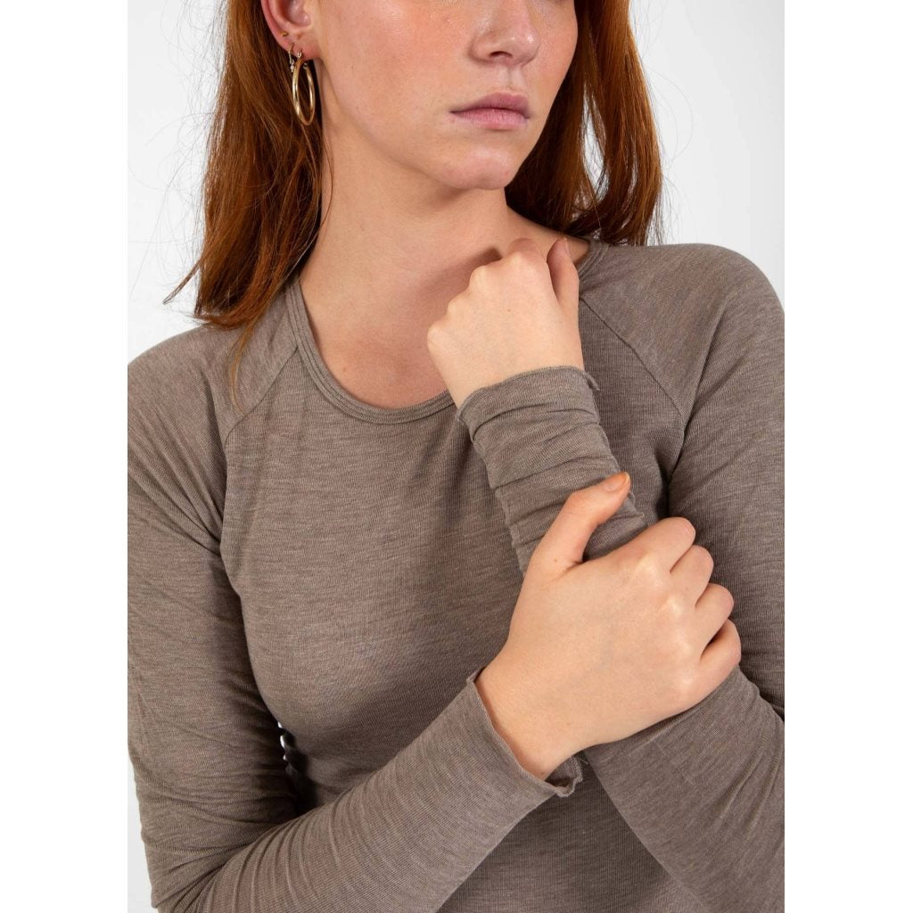 shirt | LANA - taupe