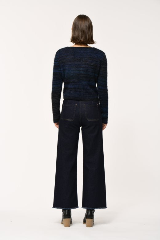 trui | ECANNES - blauw gemeleerd