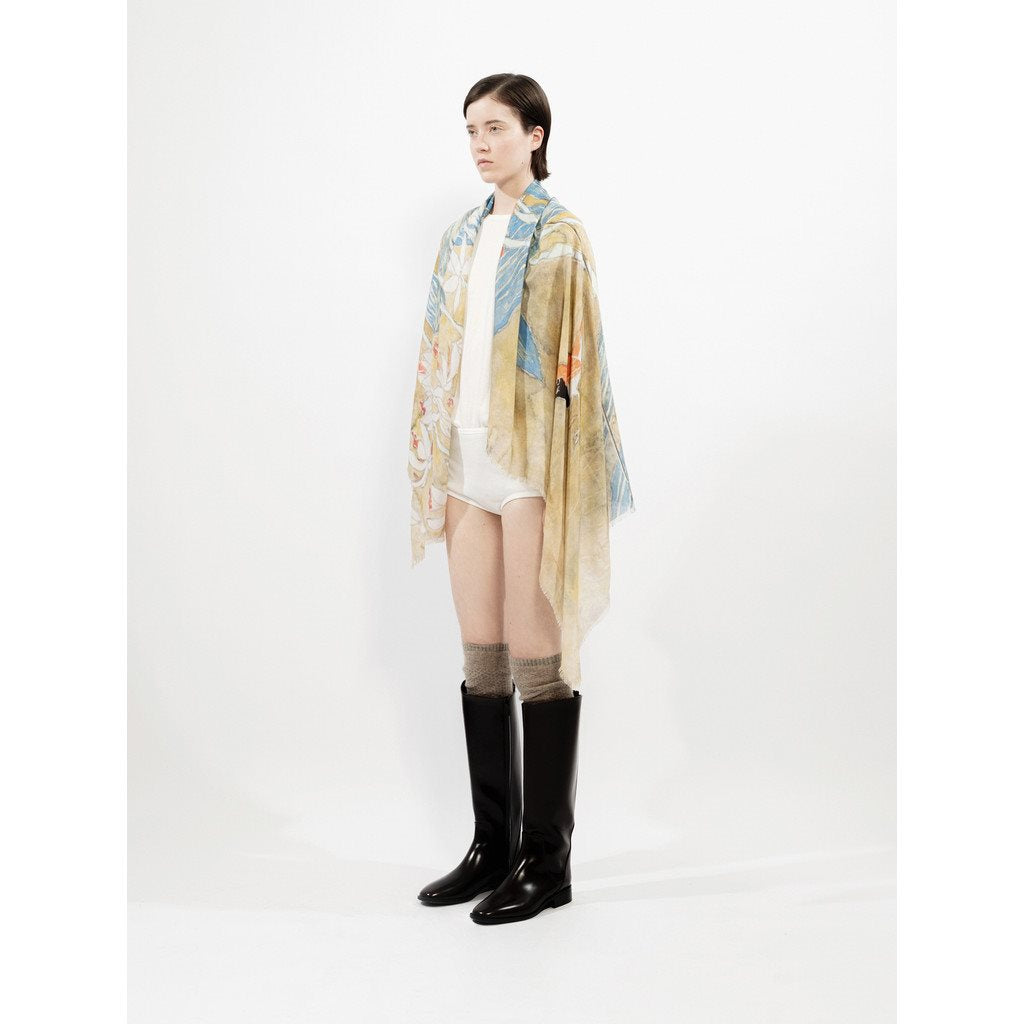 sjaal | ELA komadori - lichtblauw/zand