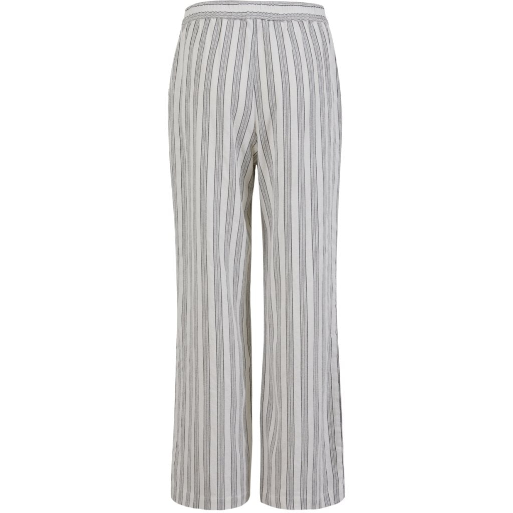 pantalon | LINA - wit/grijs