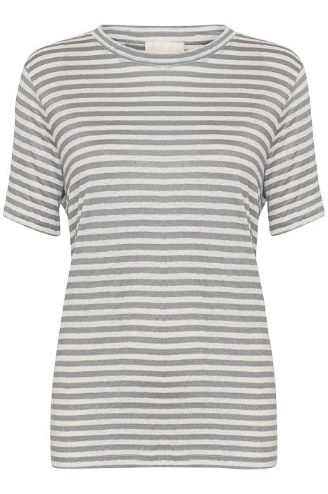 shirt | LISA - grijs/wit
