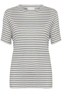 shirt | LISA - grijs/wit