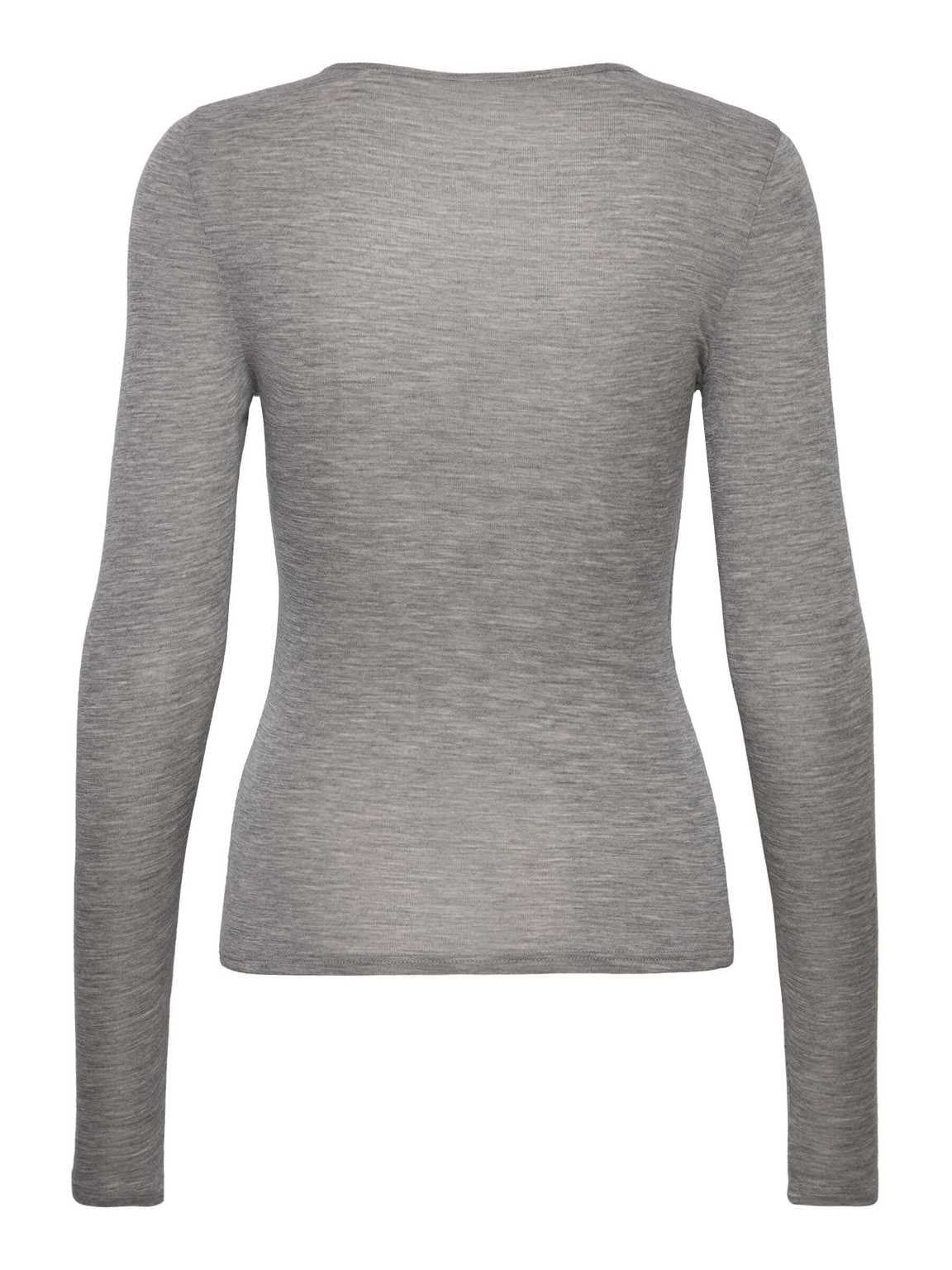 shirt | SARA - grijs gemeleerd