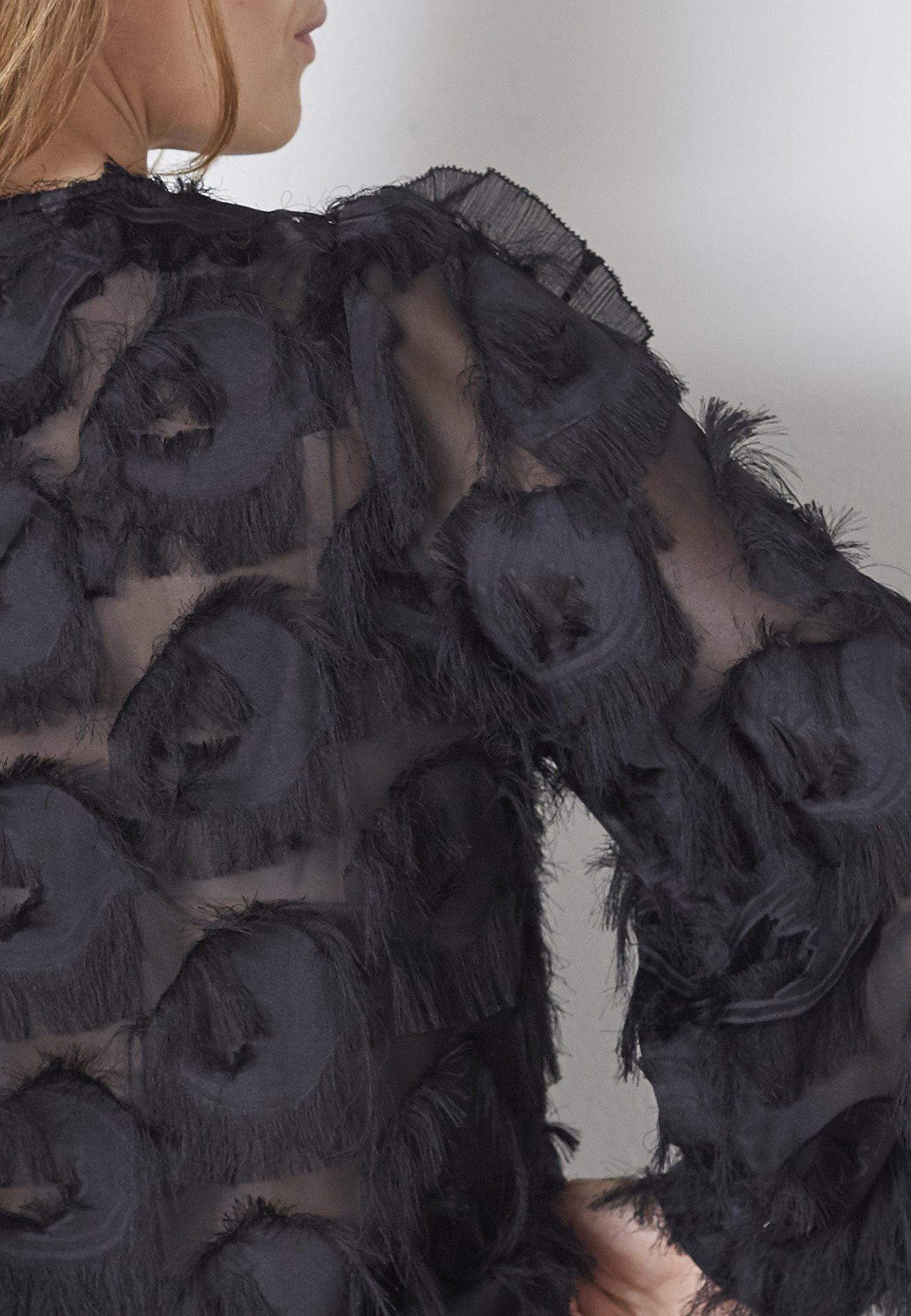 blouse | SYRA - zwart