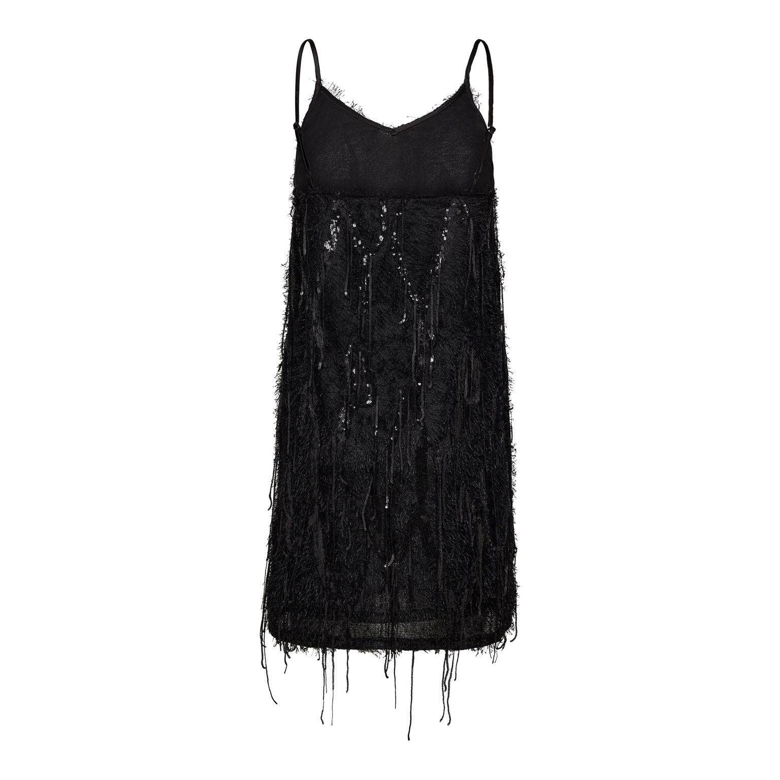 jurk | SillaCC Sequin Strap Dress - zwart