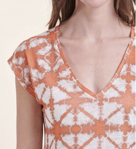 shirt | VIRANO - wit / oranje