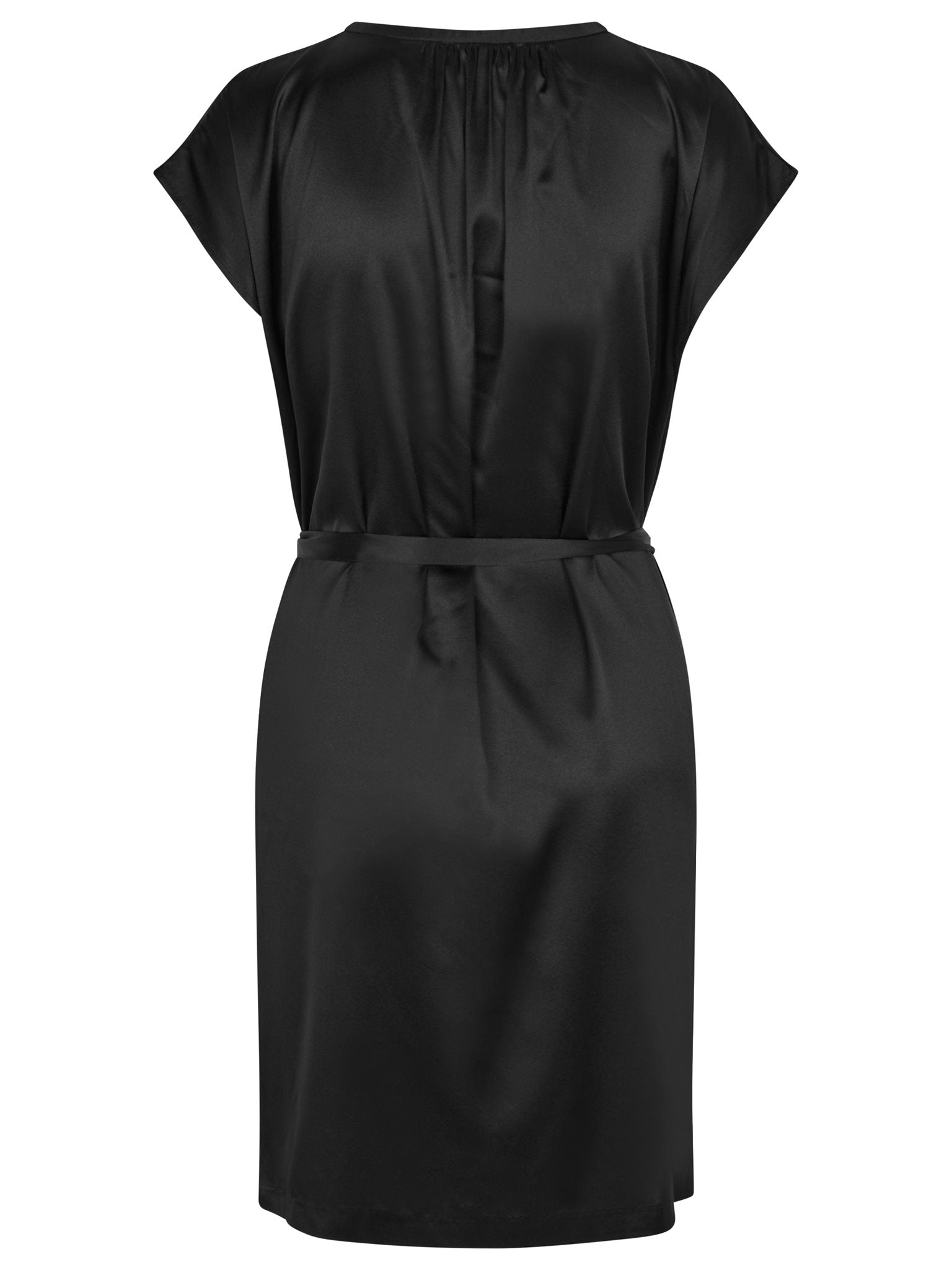 jurk | SILK DRESS - zwart